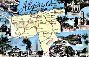 ALGER - CARTE DE L ALGEROIS